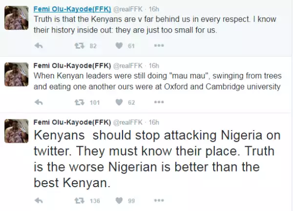 Femi Fani Kayode Joins The Kenya Vs Nigeria Twitter Battle